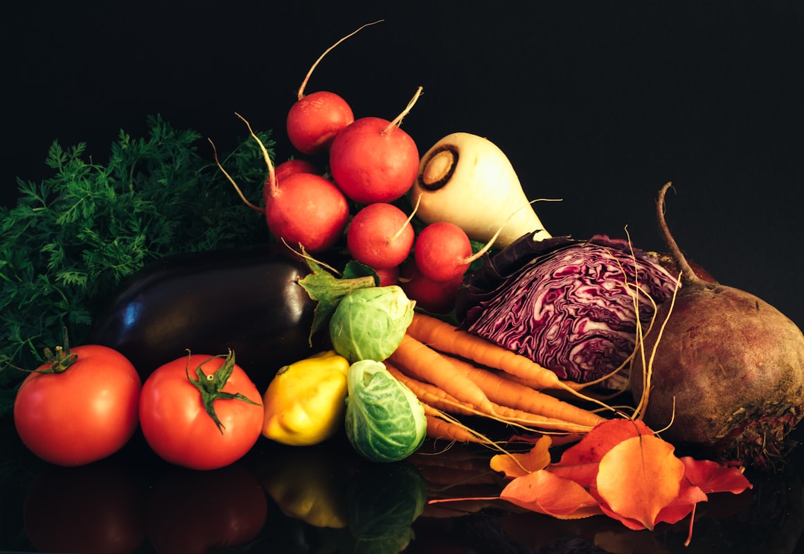 Colorful vegetable stir-fry